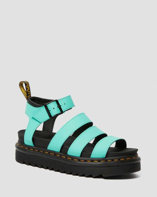 Sandalias Dr Martens Blaire Hydro Cuero Gladiator Para Mujer DR1704B